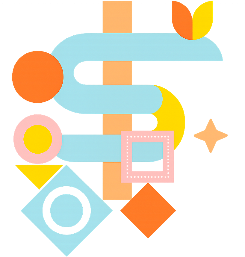 abstract pattern with a S